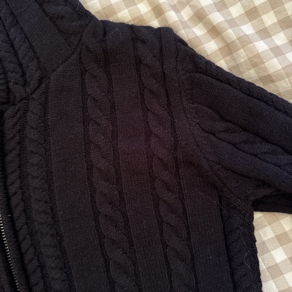 Aeropo Cable Knit Zip up Sweater - Picture 2 of 5